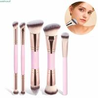 ราคา SAUTE 2/5/5 ชิ้น Dual-ended แปรงแต่งหน้า,แบนด้านบนมุมชุดแปรงแต่งหน้า,ผสมแปรง Soft Bristle Multi-Functional Double-Ended Foundation ชุดแปรงเริ่มต้นแต่งหน้า (43129595746)