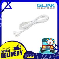 ราคา สายโทรศัพท์บ้าน สายโทรศัพท์สำเร็จรูป Glink 2 Core (2คอ) สายแบน ความยาว 3 / 5 / 10 / 15 เมตร (20416256764)