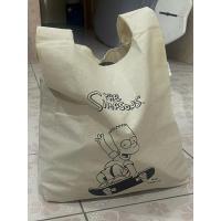 ราคา [ลิขสิทธิ์แท้] ถุงผ้าดิบ The Simpsons ลาย Bart Simpson งาน Eco Mark ญี่ปุ่น สภาพดี (52157616189)