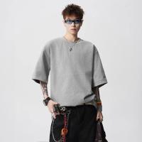 ราคา ผู้ชายย้อนยุคที่ไม่ซ้ํากันแขนมือลายสก๊อตข้อมือแขนสั้นเสื้อยืดชายเยาวชนแฟชั่นออกแบบหลวมเสื้อยืด20260319NS20260319NS (26344460020)