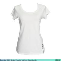 ราคา USED Uniqlo Ines - White Sport T-Shirt | เสื้อยืดสีขาว เสื้อกีฬา แขนสั้น คอกลม ทรงใหญ่ สีพื้น แท้ มือสอง (25758473119)