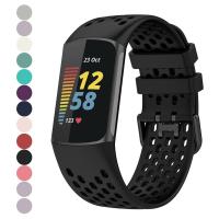 ราคา สายรัดข้อมือ แบบนิ่ม ระบายอากาศ ปรับได้ เข้าได้กับ Fitbit Charge 5 Bands Charge 6 Bands Fitbit Charge 5 Charge 6 Advanced Fitness Tra (25010814176)