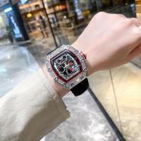 ราคา X xcx Richard Barrel-Shaped Diamond นาฬิกาผู้ชาย Stanson Tritium Luxury Full Diamond นาฬิกาหญิงชาย Miller นาฬิกานักเรียนชาย (48457839117)