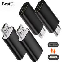 ราคา USB Type C Female เป็น Micro USB Male Converter Type-C Micro USB Adapter Connector สําหรับโทรศัพท์แล็ปท็อปแท็บเล็ต USB Charger Adapters Converter (40080095229)