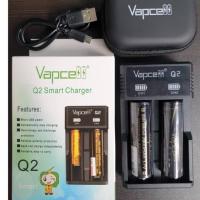 ราคา Vapcell เครื่องชาร์จQ2+ถ่าน18650 black 2000mAh 38A 2ก้อน ของแท้ (10708682969)