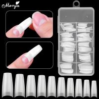 ราคา Monja เล็บปลอมอะคริลิค UV สีใส สําหรับตกแต่งเล็บ 100 ชิ้น ต่อกล่อง (5839779107)