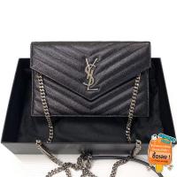 ราคา YSL ผ่อน0% Authentic 100% กระเป๋า YSL WOC 7" CROSS BODY (4783031341)