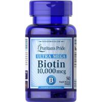 ราคา Puritan's Pride Ulrra Mega Biotin 10000 mcg.50 softgels (20565465531)