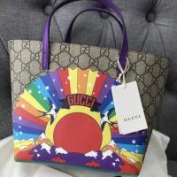 ราคา GUCCI Childern’s GG Supreme Rainbow Birds Tote (1899353769)