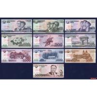 ราคา ธนบัตร เกาหลีเหนือ เลขตอง 0000000 พิมพ์ตัวอย่าง SPECIMEN ครบชุด 10 ใบ North Korea สภาพใหม่เอี่ยม 100% UNC สำหรับสะสม (14883257692)