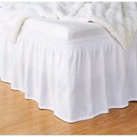 ราคา KATUN กระโปรงเตียงสีขาวผ้าฝ้ายไมโคร ขนาด 100 120 160 180 พู่สูง 20cm (55903192908)
