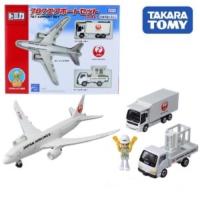 ราคา แท้ 100% จากญี่ปุ่น โมเดล เครื่องบิน เจแปนแอร์ไลน์ Takara Tomy Tomica Gift 787 Airport Set (JAL) Airplane Boeing 787 (3473087957)