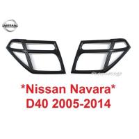 ราคา สีดำด้าน ครอบไฟหน้า NISSAN NAVARA D40 2005 - 2014 นิสสัน นาวาร่า โฉมเก่า 2011 2013 ST STX ของแต่งนาวาร่า ครอบไฟ แต่งไฟ (29573878311)