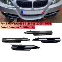 ราคา คู่รถกันชนหน้า Splitter Lip Canard Trim สําหรับ Bmw 3 Series E90 E91 M-Tech Sedan 4 ประตู 320i 330i 2005 2006 2007 2008auto ชิ้นส่วนตกแต่งรถ (46909402414)