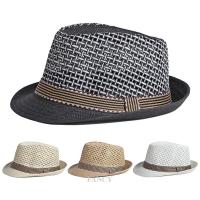 ราคา หมวกฟาง Fedora, Panama, Derby, Trilby สำหรับหน้าร้อน หมวกกันแดดน่าสวมใส่Boweler, Trilby หมวกชายหาด (40706425950)