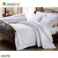 ราคา JESSICA ชุดผ้าปูที่นอน เจสสิก้า สีพื้น สีขาว WHITE #ผ้าปูที่นอน ผ้านวม 3.5ฟุต 5ฟุต 6ฟุต (6216305635)