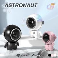 ราคา นักบินอวกาศ พัดลมพกพาขนาดเล็ก USB ด้วยแบตเตอรี่ พัดลมขนาดเล็ก ด้วยเชือกแขวน พัดลมพกพาขนาดเล็ก หมุน 360 °น่ารัก มี3สี (58108453877)