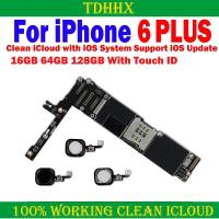 ราคา ทางกายภาพ SIM เมนบอร์ด/ไม่มี Touch ID สําหรับ iPhone 6 Plus 16/64/128G เมนบอร์ดทําความสะอาด iCloud Logic Board ทํางานได้อย่างลงตัว (25546970881)