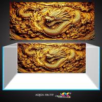 ราคา ภาพวาด 3ง วางบนตู้ปลา - ตู้ปลาลายมังกร สวยคมชัดสุด พร้อมกาวบนผิว พิมพ์ขอ กคิวบี24-106 (57756525829)