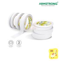 ราคา เทปกาวสองหน้าบาง Armstrong ขนาด 1/4 / 1/2 / 3/4 / 1 / 2 นิ้ว ยาว 20 หลา เทปเยื่อกาวสองหน้า กาวสองหน้าบาง (7955456549)