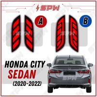 ราคา Honda City (SEDAN) 2020-2022 Reflector ด้านหลังกันชน LED DRL ไฟเบรคกลางวันวิ่งสัญญาณด้านหลัง Foglamp Spotlight (55058562842)