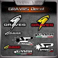 ราคา รถจักรยานยนต์สะท้อนแสงท่อไอเสียท่อ Sponsor สติกเกอร์ตกแต่ง Racing หมวกกันน็อกการใช้ถังด้านข้างแผง Body Fairing PVC Decals อุปกรณ์เสริมกันน้ําสําหรับ GRAVRS SPARK.IT Honda Yamaha (28841113017)