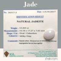 ราคา หยกพม่าแท้ Natural Jadeite พร้อมใบรับประกันสินค้าจากสถาบันเซอร์IGL (4175727489)