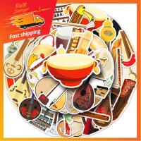 ราคา ส่งจากไทย 50แบบ สติกเกอร์ เครื่องดนตรีจีน ย้อนยุค Retro Chinese style musical instrument sticker พร้อมส่ง (26312969067)