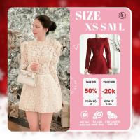 ราคา ชุดลูกไม้แขนยาวสีแดงและสีขาว (48703356877)