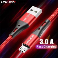 ราคา USLION 3A สาย Micro USB Fast Charge USB Data Cable สําหรับ Samsung S6 Xiaomi Redmi Android Micro สาย USB โทรศัพท์มือถือสีแดง (40980313718)