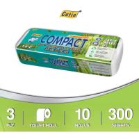 ราคา CUTIE COMPACT (สีเขียว) TOILET ROLL 300S*10R (3PLY) (58008383246)