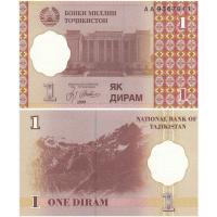 ราคา [Asia] ใหม่เอี่ยม UNC Tajistan 1 Delam ธนบัตรเหรียญต่างประเทศ 1999 P-10zhib416 (49758967111)