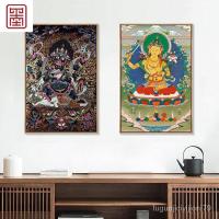 ราคา BX62ภาพวาดแขวน Thangka Bafang God of Wealth พระพุทธรูปศากยมุนีสไตล์ทิเบตภาพวาดตกแต่งพระโพธิสัตว์กวนอิม Manjushri พันมือ (25173628844)