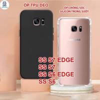 ราคา Samsung S7 EDGE / S7 / S6 EDGE / S6 เคส TPU ยืดหยุ่นสีดํา, เคสกันกระแทกซิลิโคนใส (28343535993)