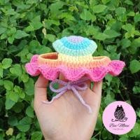 ราคา หมวกแมวไหมพรมสีรุ้งพาสเทล (20280580694)
