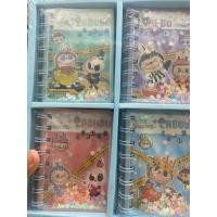 ราคา XO Cute Labubu Glitter A7 Notebook_A7 Labubu Water Glitter Spring Notebook (44429365286)