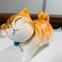 ราคา ตุ๊กตา แมว ตุ๊กตาแมว ตุ๊กตาเซรามิก แมวอ้วน แต่งสวน แต่งบ้าน 1 ตัว ขนาด 8-10นิ้ว (22658641231)