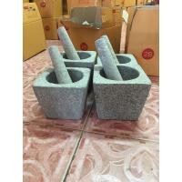 ราคา ครกหินอ่างศิลาแท้ขนาด5/5.5/6ทรงสี่เหลี่ยม สีธรรมชาติ พร้อมสาก (5845376897)