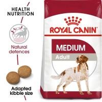 ราคา Royal Canin Medium Adult ถุงขนาด10Kg อาหารสุนัขแบบเม็ด สำหรับสุนัขโตพันธุ์กลาง อายุ 1 – 7 ปี (19763071296)