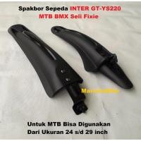 ราคา บังโคลนจักรยาน 20 24 26 27.5 29 นิ้ว INTER GT-YS220 MTB BMX Seli Fixie บังโคลนจักรยาน (50157520490)