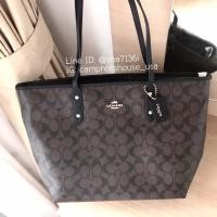 ราคา พร้อมส่งของใหม่ ป้ายห้อย ขายขาดทุน ตำหนิด้านใน COACH CITY ZIP TOTE IN SIGNATURE (5643248636)