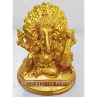 ราคา พระพิฆเนศ ปางศรีมยุเรศวร (ปางประทับคู่นกยูง) สีทอง (7645773531)