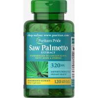 ราคา Puritan's Pride Saw Palmetto Standardized Extract 320 mg 120 Softgels (2434883788)