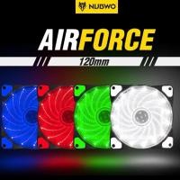ราคา พัดลมเคส Nubwo Airforce NFT-100 120mm Fan Case พัดลมคอม มีไฟ LED ลมแรง NFT100 พัดลมคอมพิวเตอร์ (2989902794)