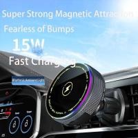 ราคา ▥ 15W Wireless Charger Fast Charging Station For Apple Iphone 15 14 13 Pro Max Macsafe Car Phon (47858063961)