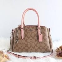 ราคา COACH MINI SAGE CARRYALL IN SIGNATURE CANVAS (7809709806)