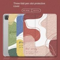 ราคา สําหรับIPad Air5 Gen10 IPad IPad Pro11 2021 Gen9 Air4 Air3 Gen8/7 Air1/Air2 9.7 10.5 11 นิ้วชุดContrast Line Shanhe TPUซิลิโคนIPadพร้อมผู้ถือปากกา (52607169158)