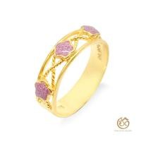 ราคา Goldlery แหวน ทองคำ 24K (99.99%) Little Hoya แบบ 34 (4171776019)