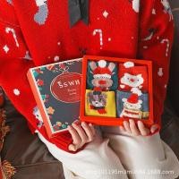 ราคา (พร้อมส่งจากไทย)ถุงเท้าลายคริสมาสต์ (7367379229)