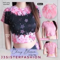 ราคา เสื้อครอป CHERRYJ3 โยคะ OBIC DANCE GYM FITNESS CARDIO GYMNISTIC TOP (29282442283)